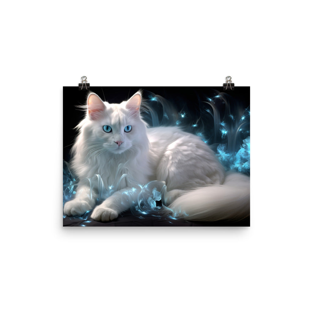 Turkish Angora Photo paper poster - PosterfyAI.com