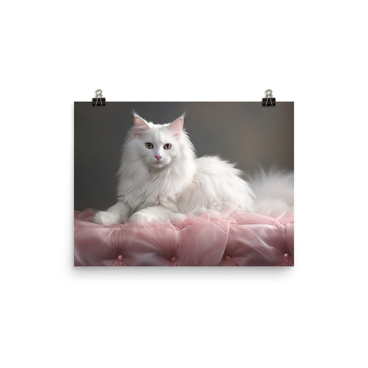 Turkish Angora Photo paper poster - PosterfyAI.com