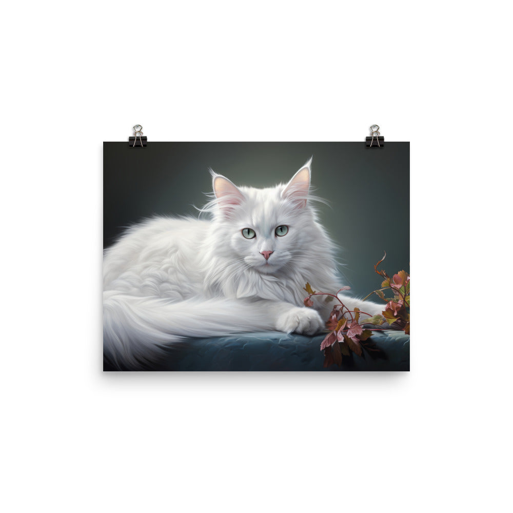 Turkish Angora Photo paper poster - PosterfyAI.com