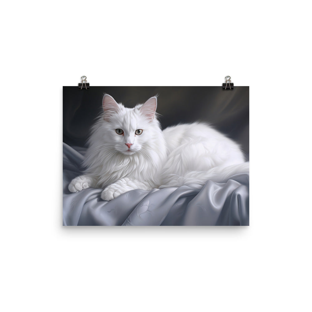 Turkish Angora Photo paper poster - PosterfyAI.com