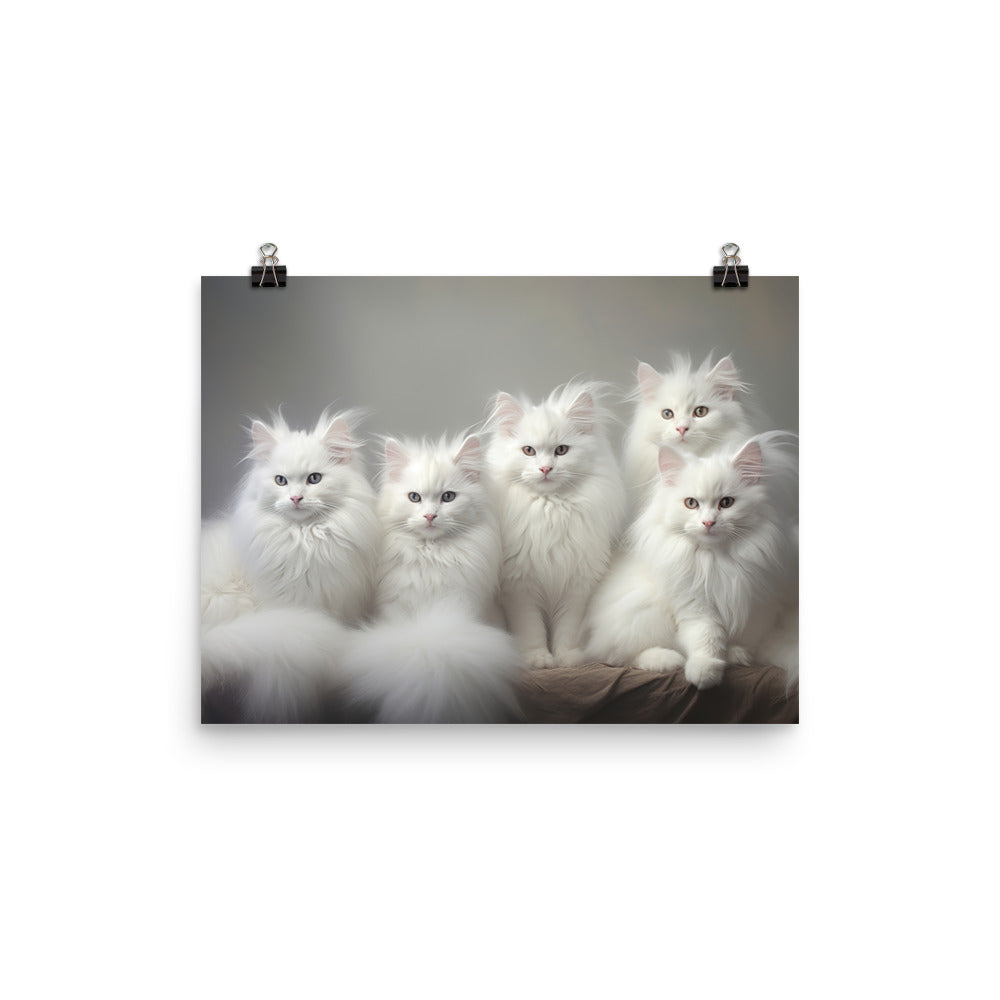 Turkish Angora Photo paper poster - PosterfyAI.com
