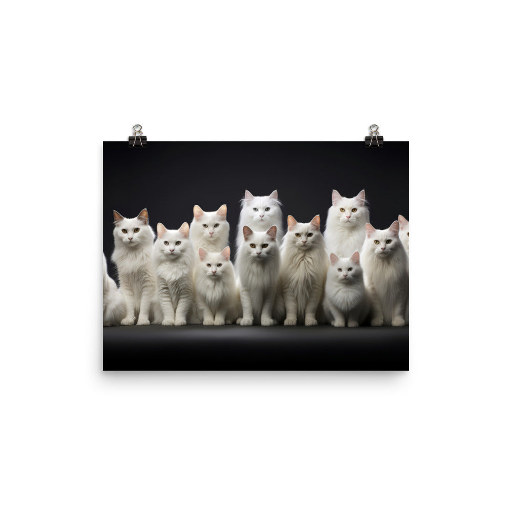 Turkish Angora Photo paper poster - PosterfyAI.com