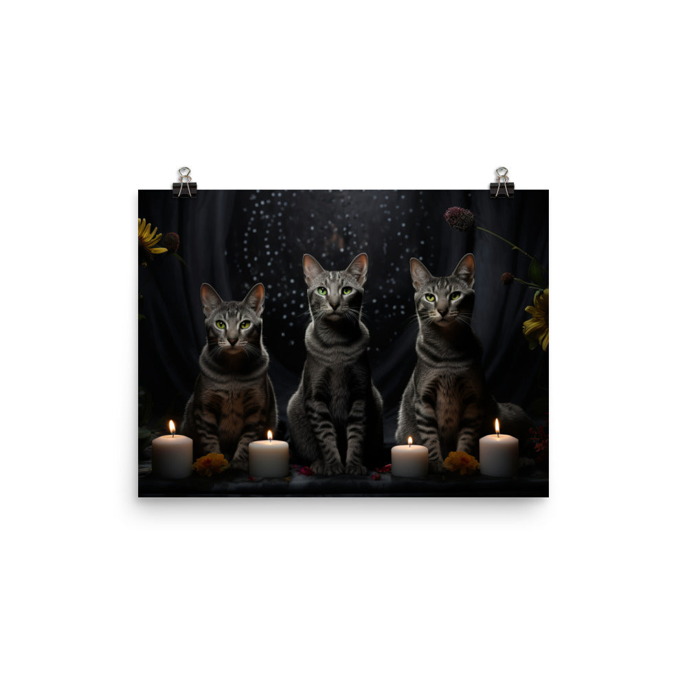 Egyptian Mau Photo paper poster - PosterfyAI.com