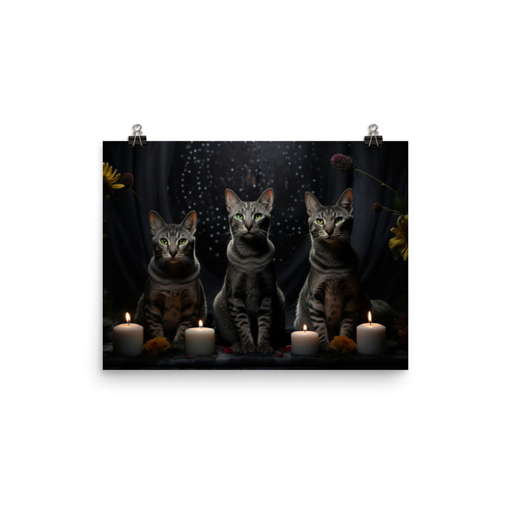 Egyptian Mau Photo paper poster - PosterfyAI.com