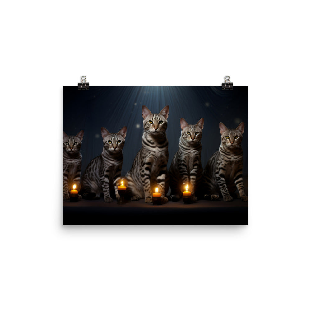 Egyptian Mau Photo paper poster - PosterfyAI.com