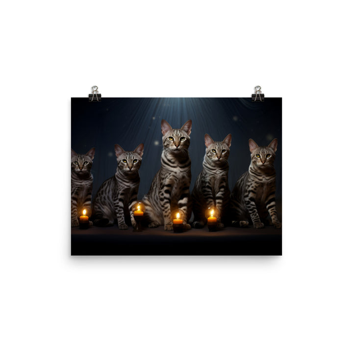 Egyptian Mau Photo paper poster - PosterfyAI.com