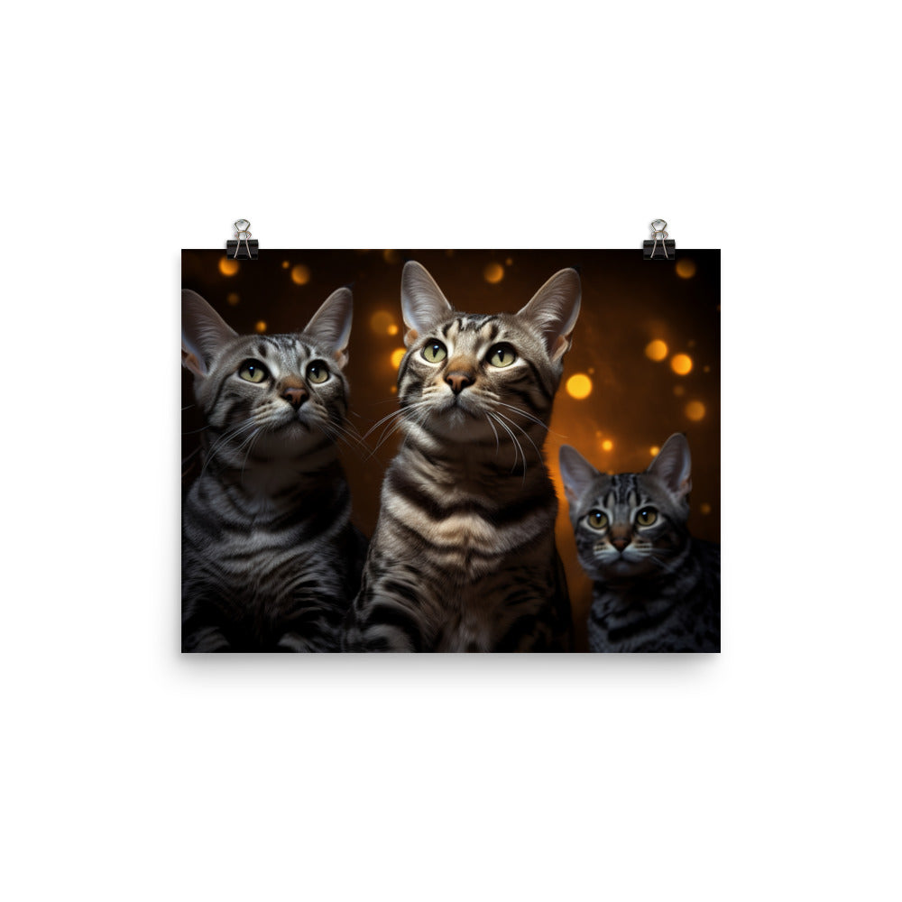 Egyptian Mau Photo paper poster - PosterfyAI.com