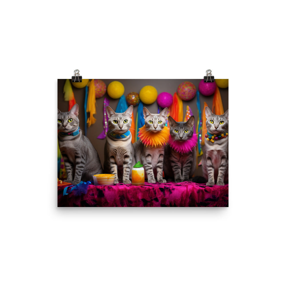 Egyptian Mau Photo paper poster - PosterfyAI.com