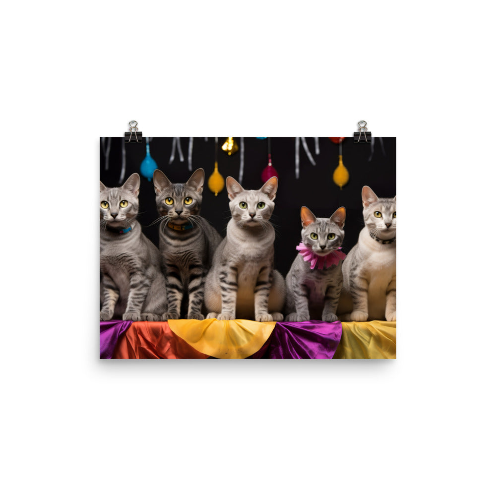 Egyptian Mau Photo paper poster - PosterfyAI.com