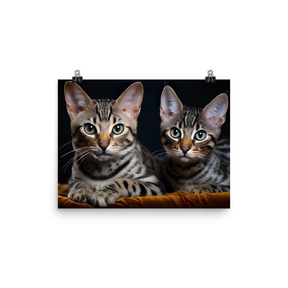 Egyptian Mau Photo paper poster - PosterfyAI.com