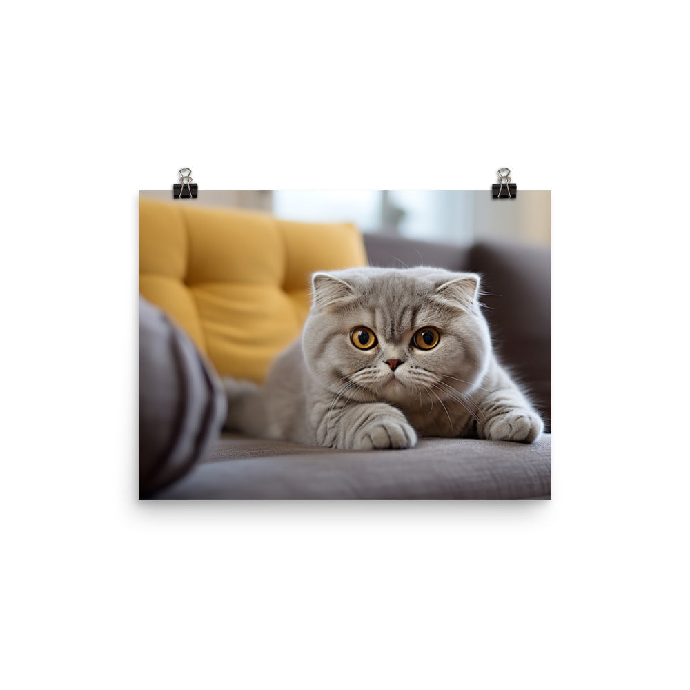 Scottish Fold Photo paper poster - PosterfyAI.com