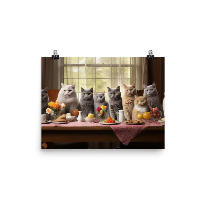 British Shorthair Photo paper poster - PosterfyAI.com