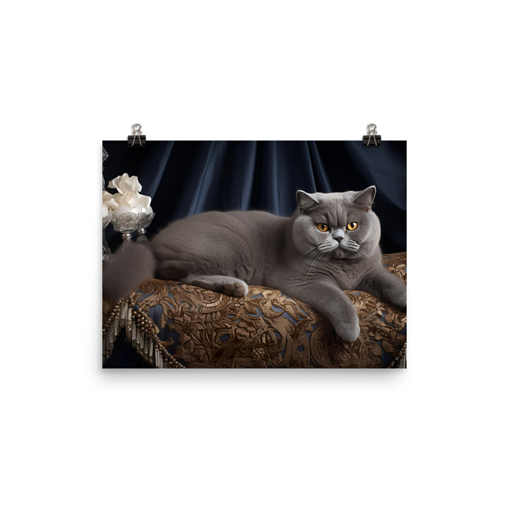 British Shorthair Photo paper poster - PosterfyAI.com