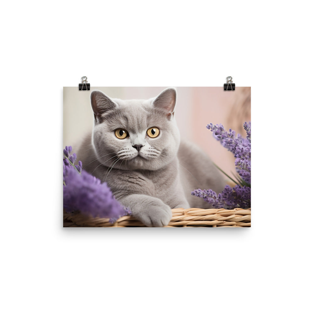 British Shorthair Photo paper poster - PosterfyAI.com