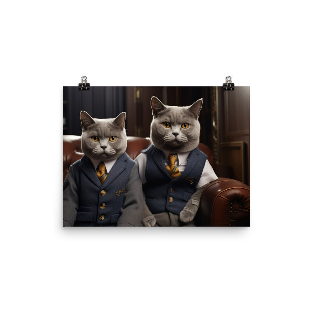 British Shorthair Photo paper poster - PosterfyAI.com