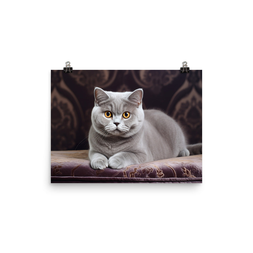 British Shorthair Photo paper poster - PosterfyAI.com