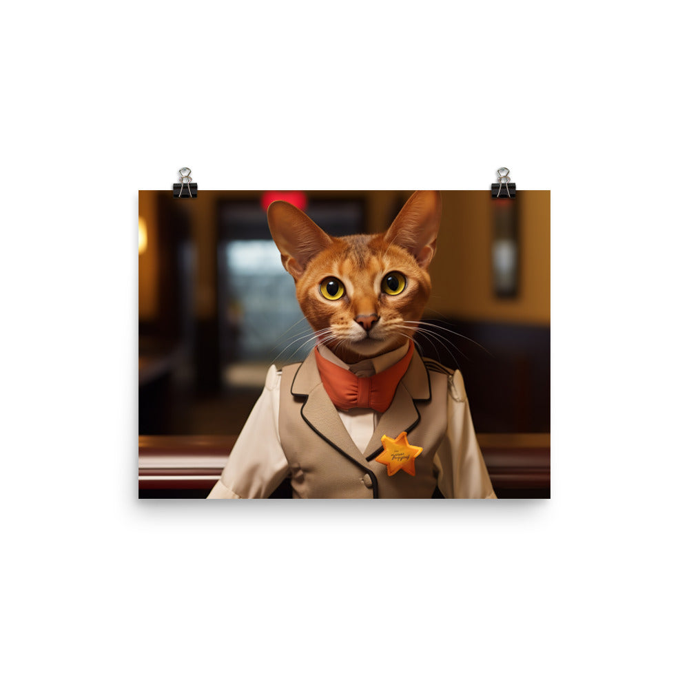 Abyssinian Hotel Staff Photo paper poster - PosterfyAI.com
