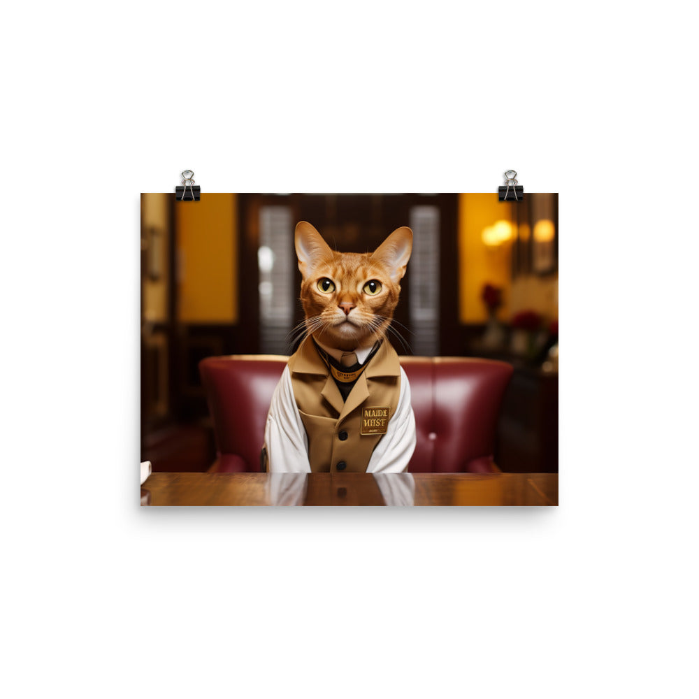Abyssinian Hotel Staff Photo paper poster - PosterfyAI.com