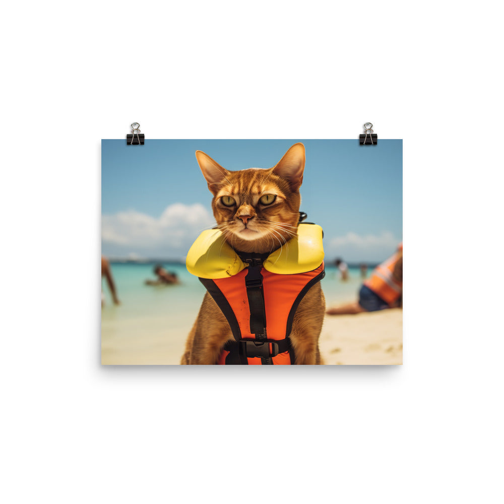 Abyssinian Lifeguard Photo paper poster - PosterfyAI.com