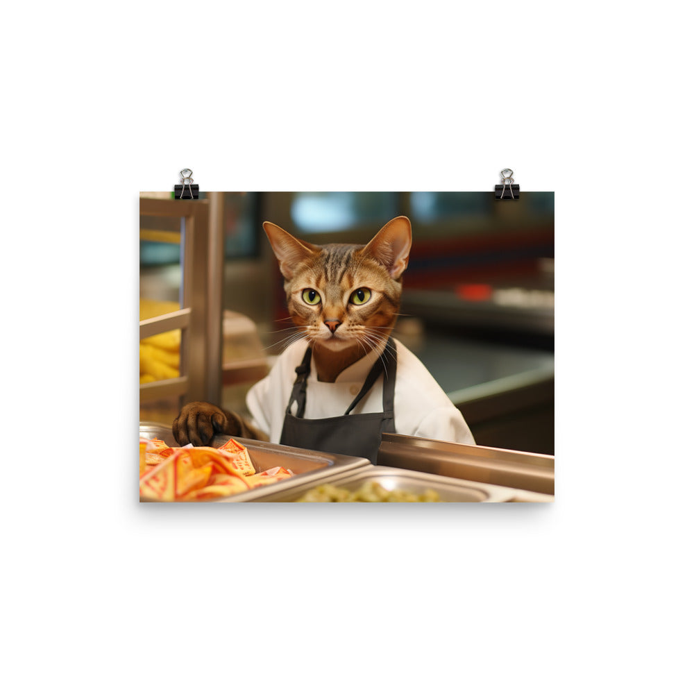 Abyssinian Fast Food Crew Photo paper poster - PosterfyAI.com