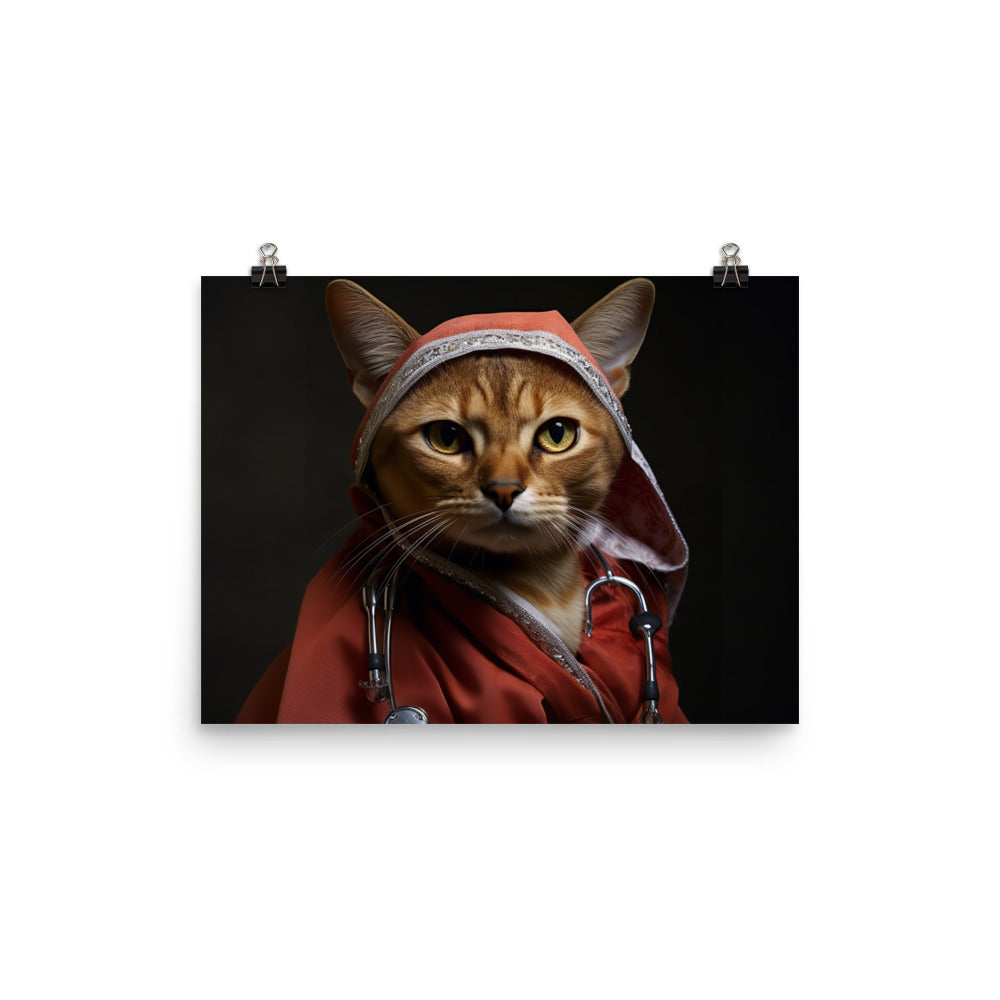 Abyssinian Nurse Photo paper poster - PosterfyAI.com