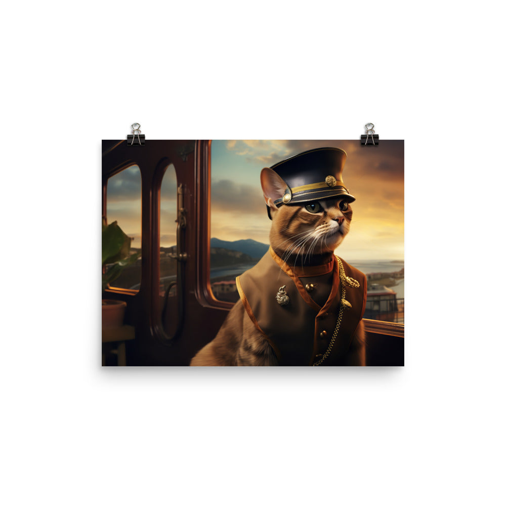 Abyssinian Transit Operator Photo paper poster - PosterfyAI.com
