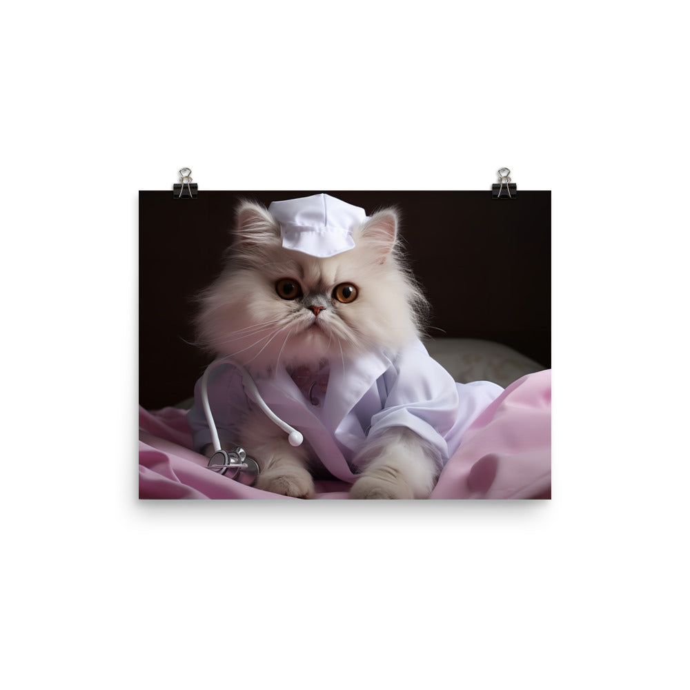 Persian Nurse Photo paper poster - PosterfyAI.com