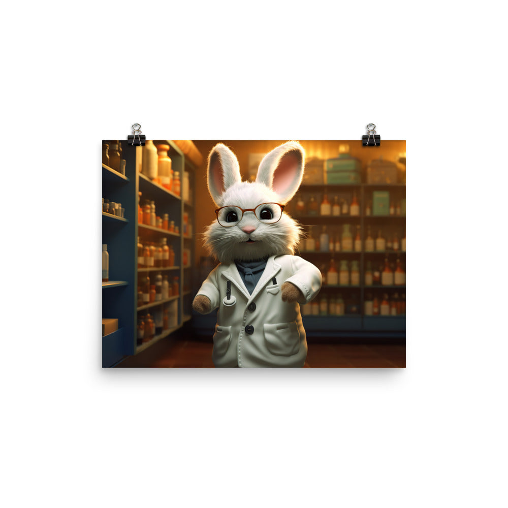 Lionhead Pharmacist Photo paper poster - PosterfyAI.com