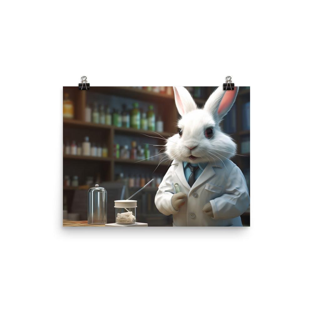 Lionhead Pharmacist Photo paper poster - PosterfyAI.com