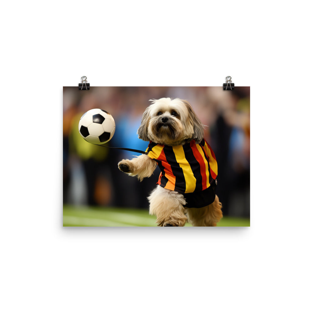 Lhasa Apso Referee Photo paper poster - PosterfyAI.com