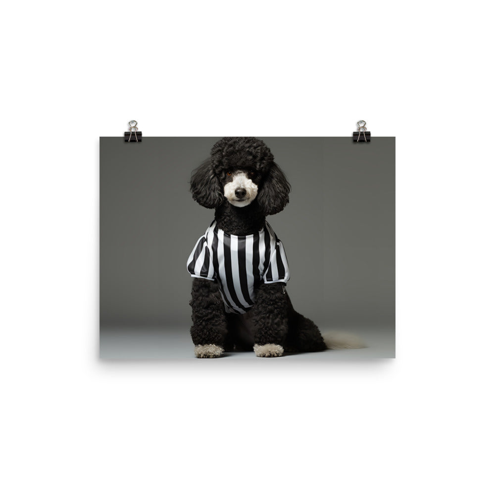 Poodle Referee Photo paper poster - PosterfyAI.com