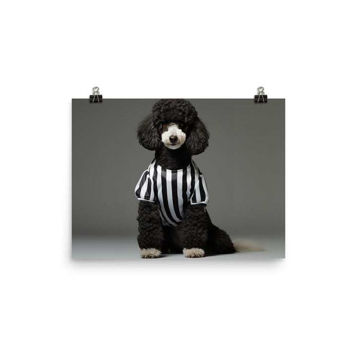 Poodle Referee Photo paper poster - PosterfyAI.com