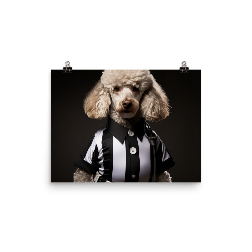 Poodle Referee Photo paper poster - PosterfyAI.com