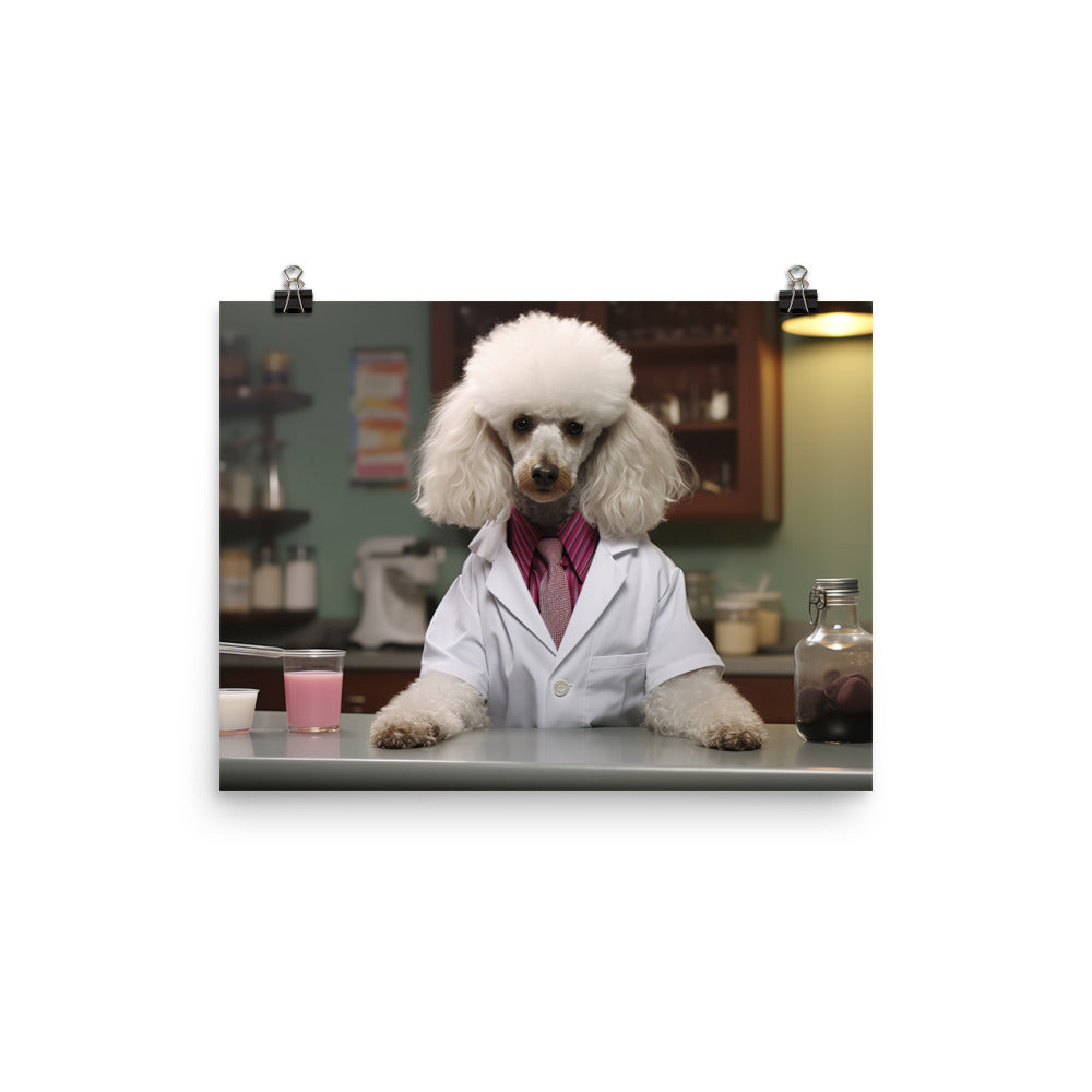 Poodle Pharmacist Photo paper poster - PosterfyAI.com