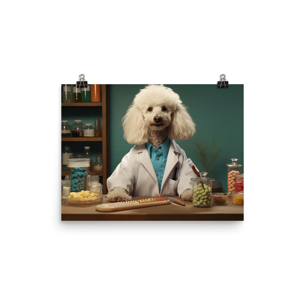 Poodle Pharmacist Photo paper poster - PosterfyAI.com
