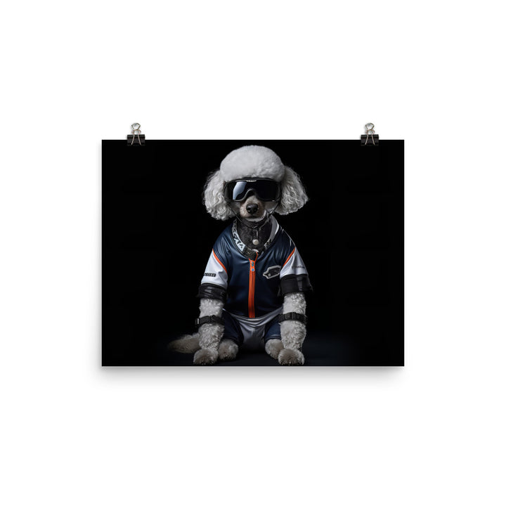 Poodle Motorsport Athlete Photo paper poster - PosterfyAI.com