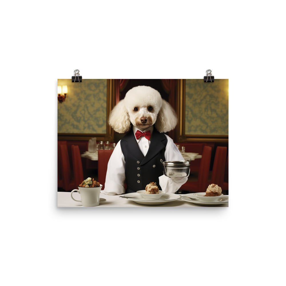 Poodle Hotel Staff Photo paper poster - PosterfyAI.com
