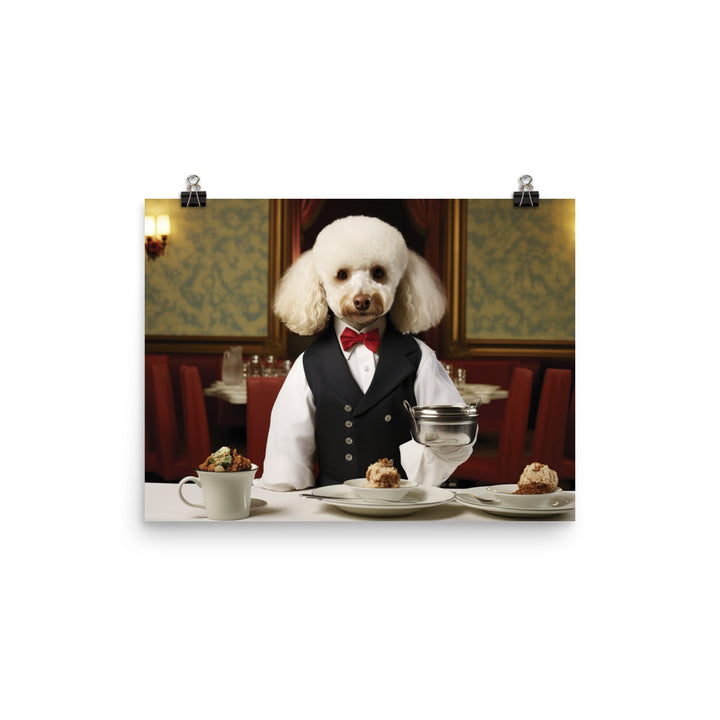 Poodle Hotel Staff Photo paper poster - PosterfyAI.com