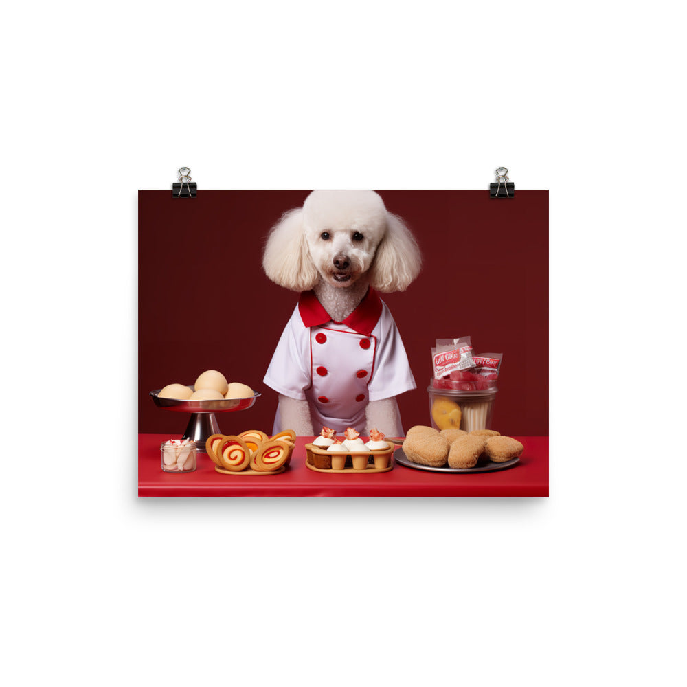 Poodle Fast Food Crew Photo paper poster - PosterfyAI.com