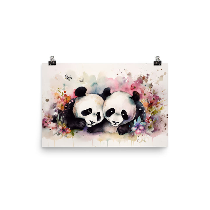 Panda Pals photo paper poster - Posterfy.AI