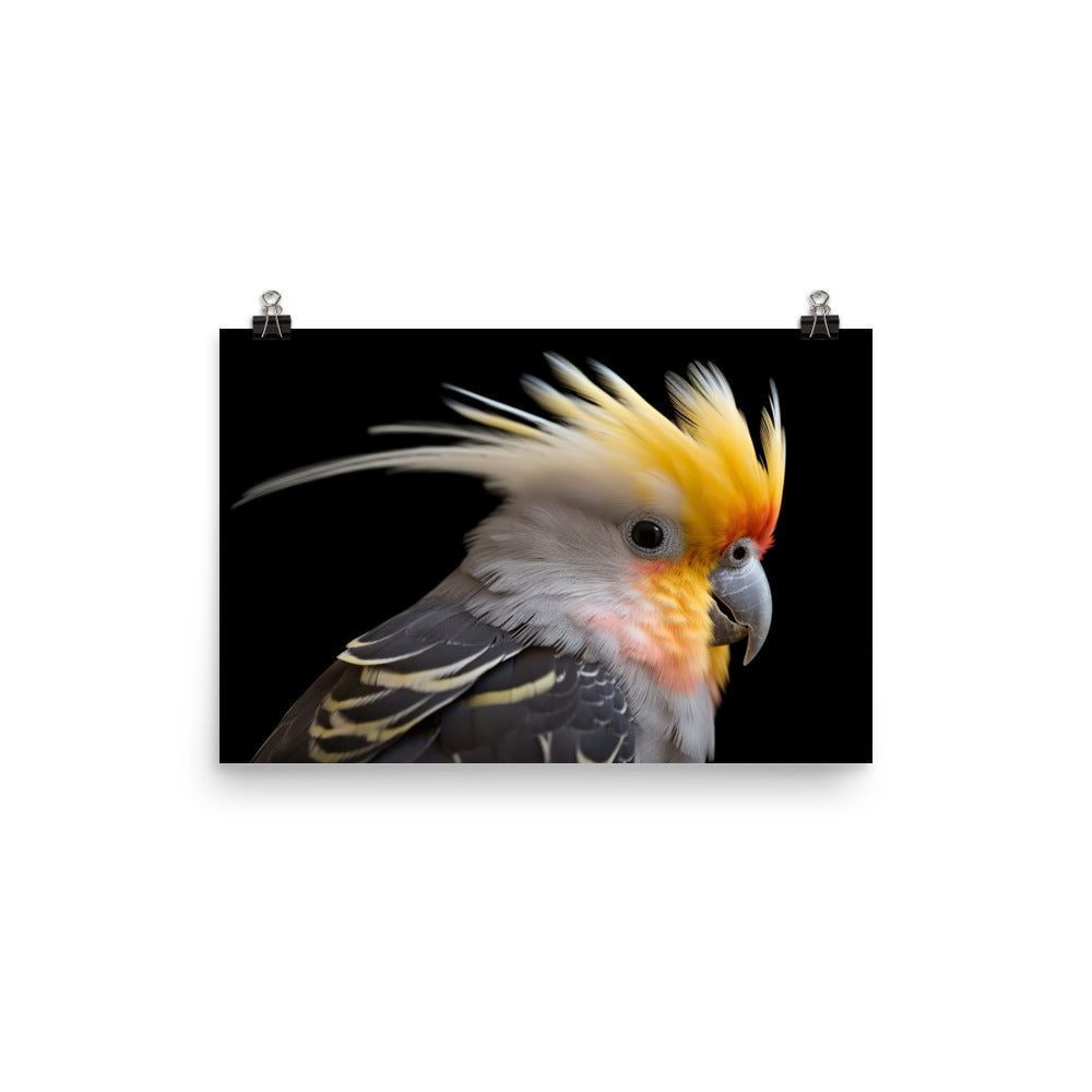 The Beauty of Cockatiel Color photo paper poster - Posterfy.AI