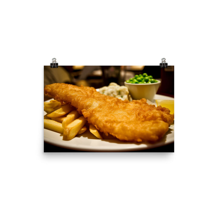 The Ultimate Fish and Chips photo paper poster - Posterfy.AI