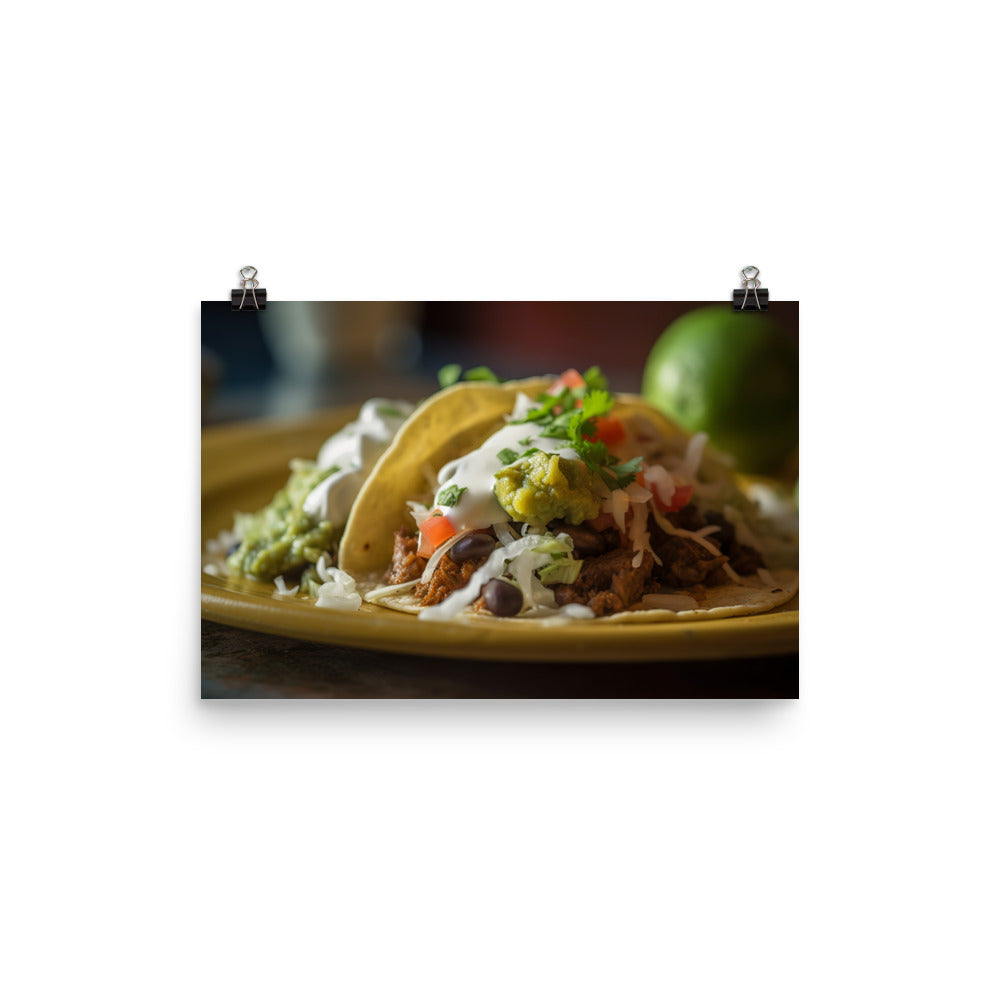 Taco Treat photo paper poster - Posterfy.AI