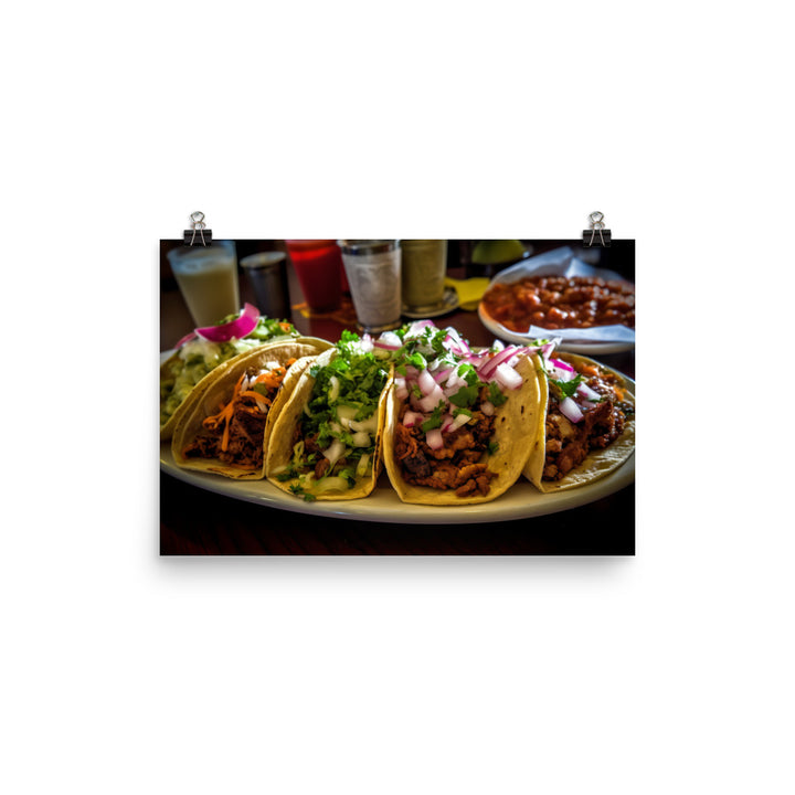 Taco Traditions photo paper poster - Posterfy.AI