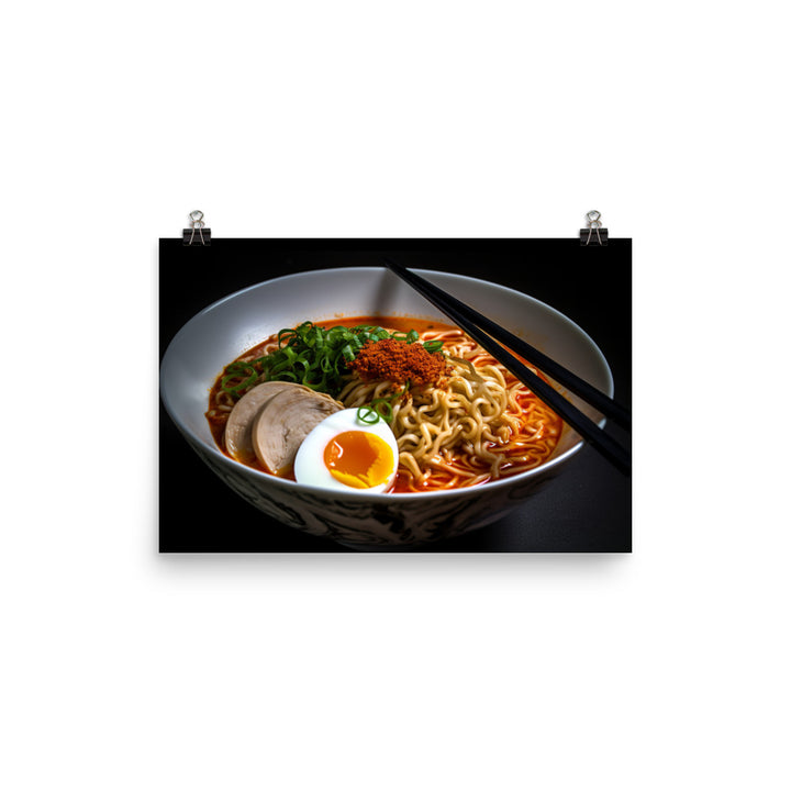 Spicy Chicken Ramen photo paper poster - Posterfy.AI