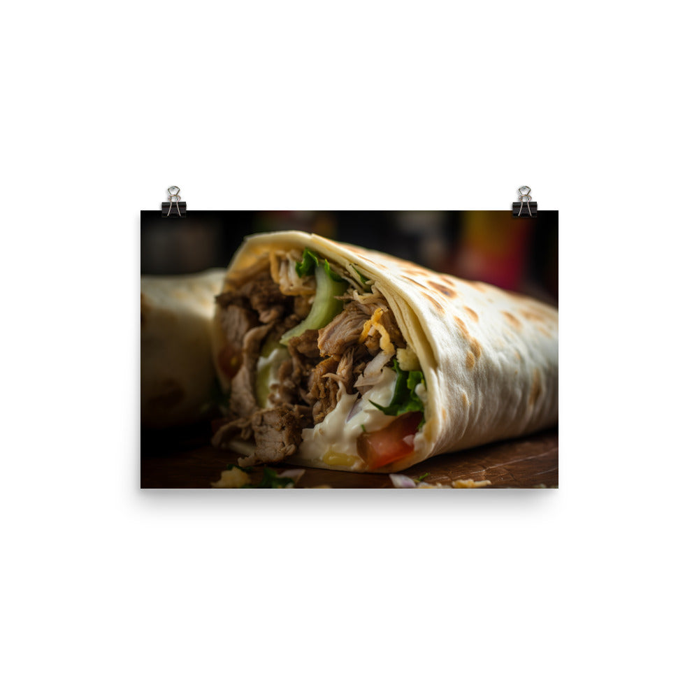 Shawarma Delight photo paper poster - Posterfy.AI