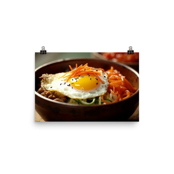 Kimchi Bibimbap photo paper poster - Posterfy.AI