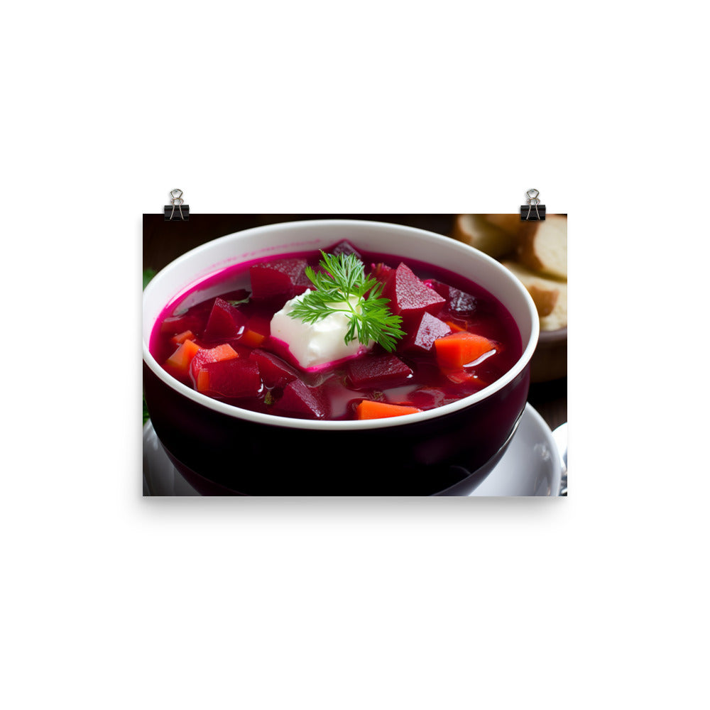 Borscht photo paper poster - Posterfy.AI