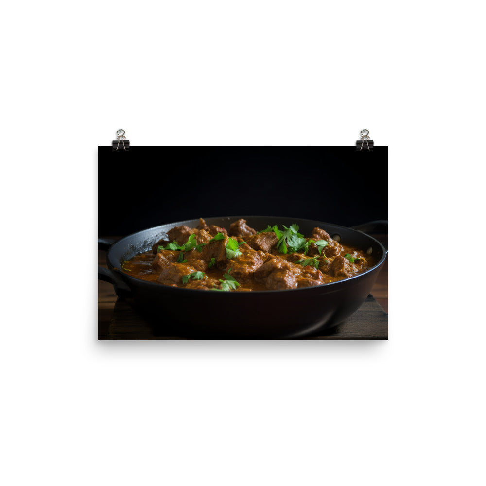 Beef Curry photo paper poster - Posterfy.AI