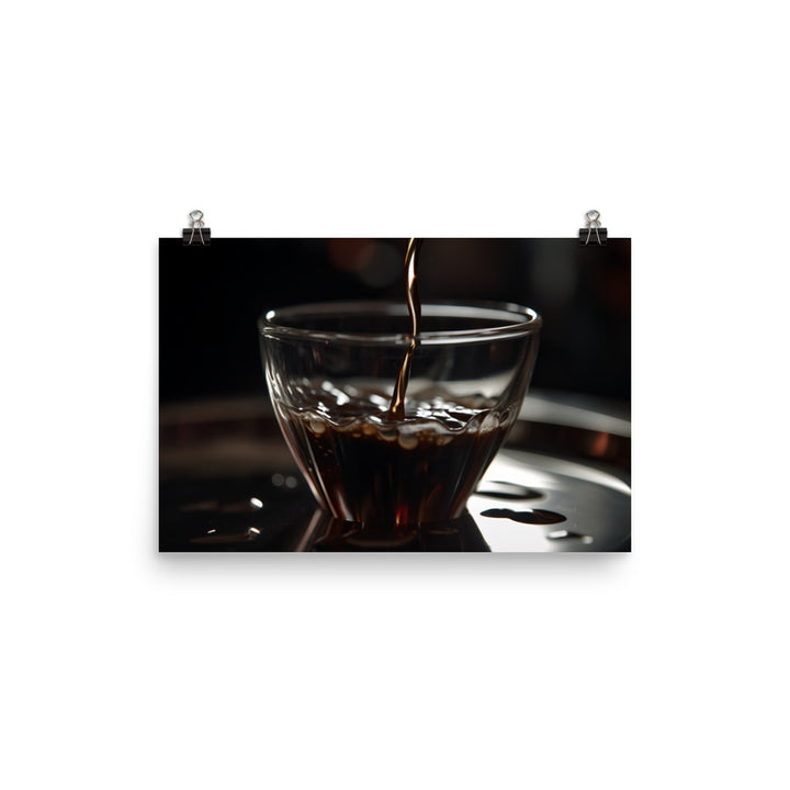 The Perfect Espresso Pour photo paper poster - Posterfy.AI
